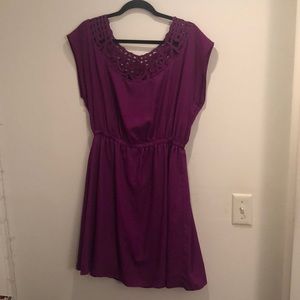 Purple mini dress